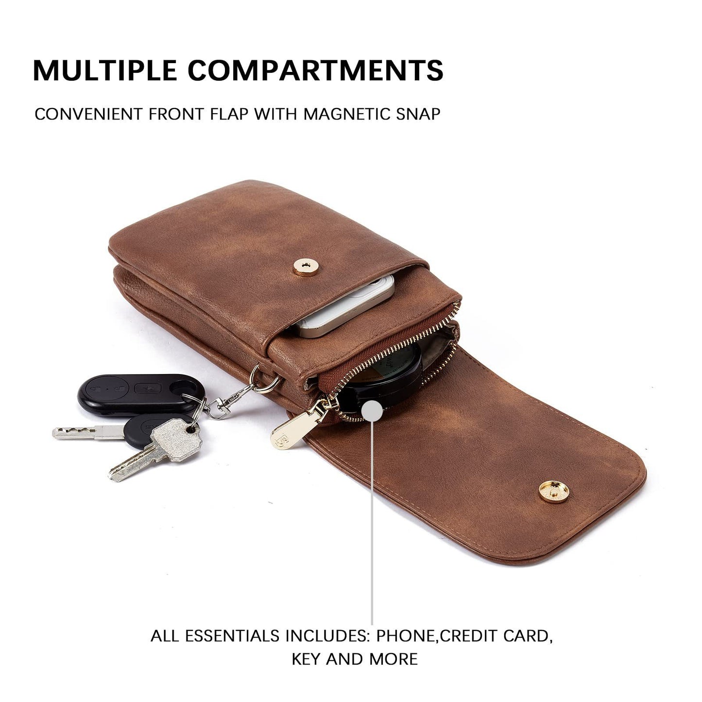 Men's Leather Versatile Messenger Bag